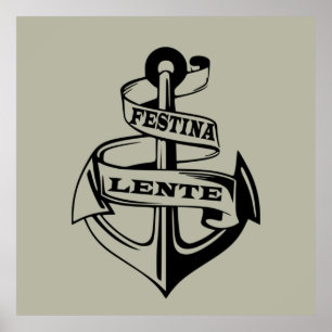 Affiche festina lente