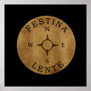 Affiche festina lente