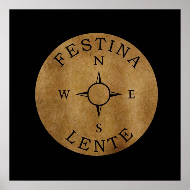 Affiche festina lente (Devant)