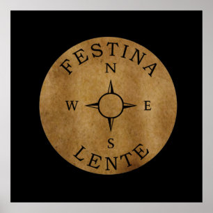 Affiche festina lente