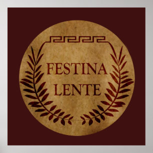 Affiche Festina lente