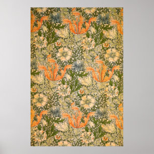 Affiche Festival de fleurs de William Morris Spring Compto