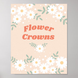 Affiche Festival de musique Daisy Flower Crown Print