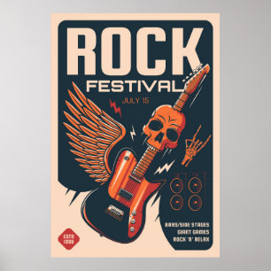 Affiche Festival de rock