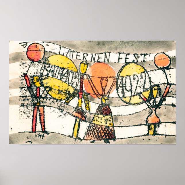 Affiche Festival des lanternes de Bauhaus | Paul Klee | (Devant)