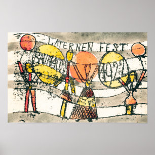 Affiche Festival des lanternes du Bauhaus Paul Klee