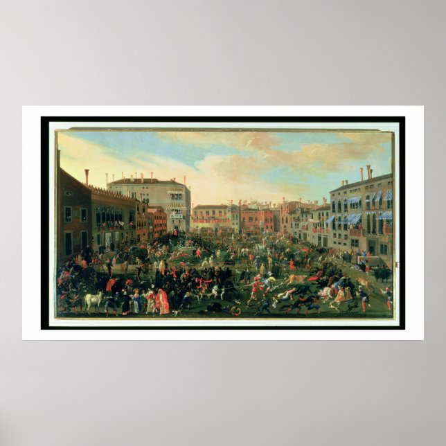 Affiche Festival des taureaux, Campo San Polo (Devant)
