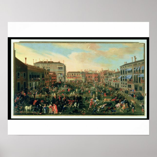 Affiche Festival des taureaux, Campo San Polo (Devant)