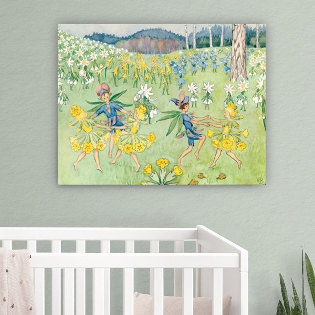 Affiche Festival vintage des fleurs par Elsa Beskow (Créateur téléchargé)