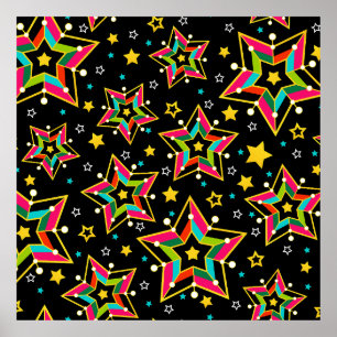 Affiche Festive Bright Merry Holiday Star