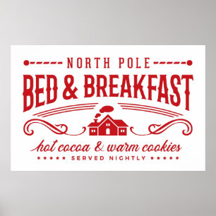 Affiche Festive North pole bed and breakfast