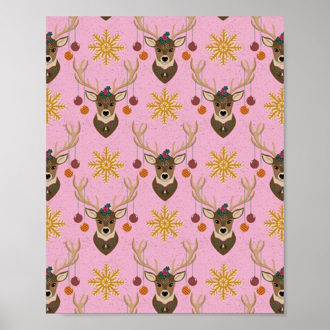 Affiche Festive Reindeer (Devant)