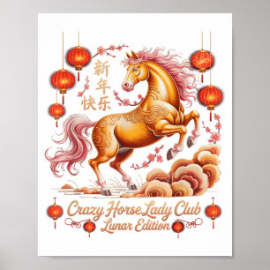Affiche Fête 2026 Année du Club de la Dame du Cheval Fou L