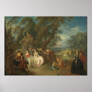 Affiche Fête Champêtre, c. 1730 (huile sur toile)