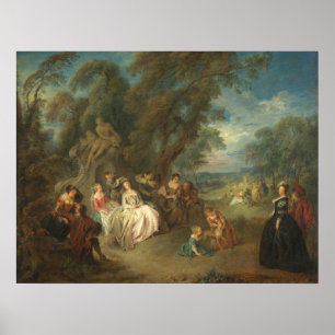 Affiche Fête Champêtre - Jean-Baptiste Pater Beaux-Arts