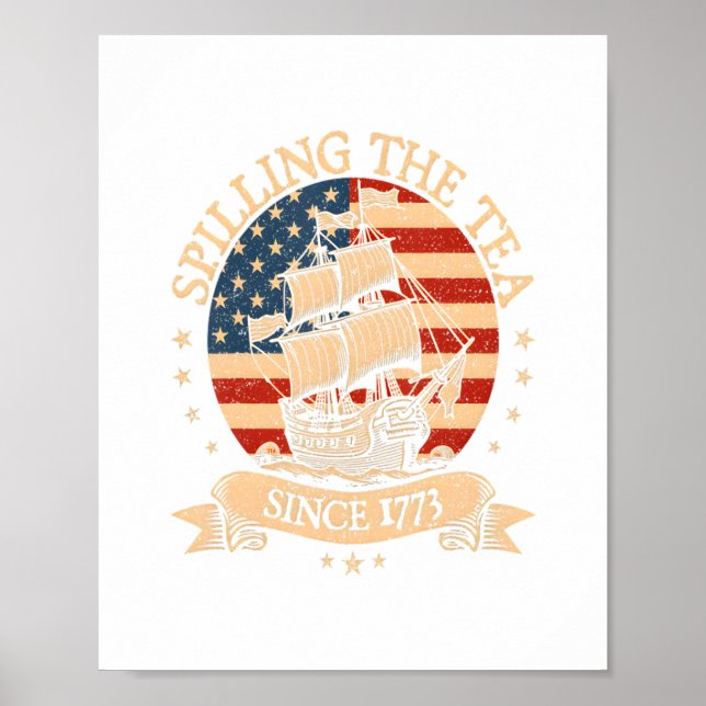 Affiche Fête comme c'est 1776 - Retro Patriotic Bow (Devant)