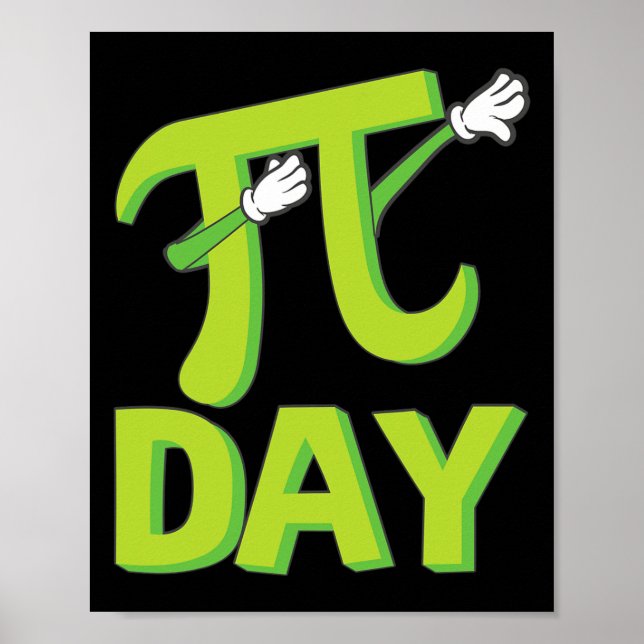 Affiche Fête Dabbing Pi Day (Devant)