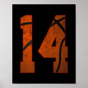 Affiche Fête d'anniversaire 14 ans Quatorze Ans 14 Ans Ske