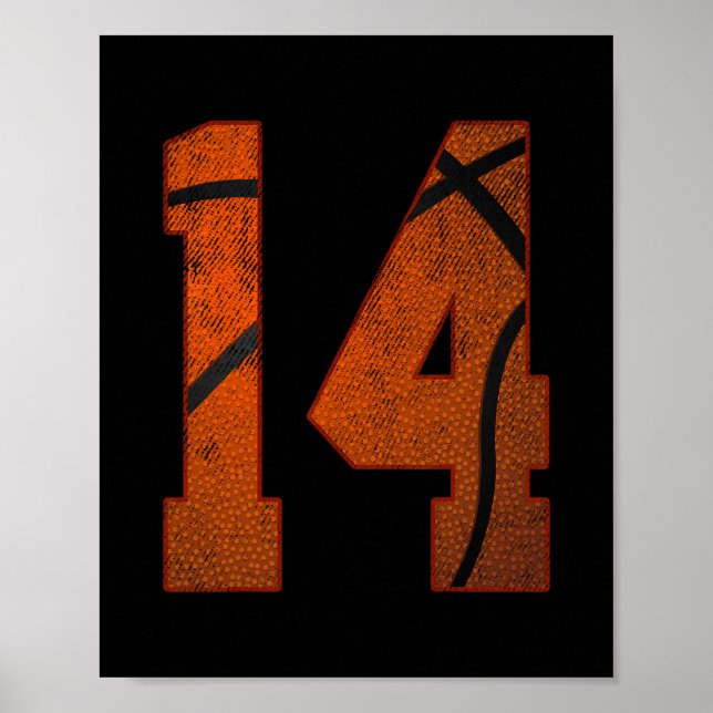 Affiche Fête d'anniversaire 14 ans Quatorze Ans 14 Ans Ske (Devant)