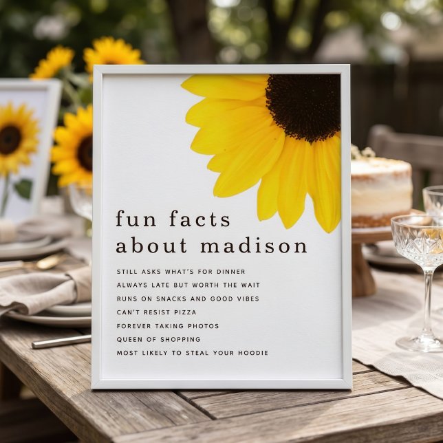 Affiche Fête d'anniversaire 18 ans Faits amusants sur le T (Créateur téléchargé)