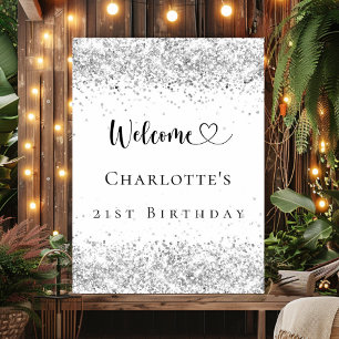 Affiche fête d'anniversaire bienvenue