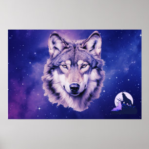 Affiche Fête d'anniversaire cosmique des étoiles de la gal