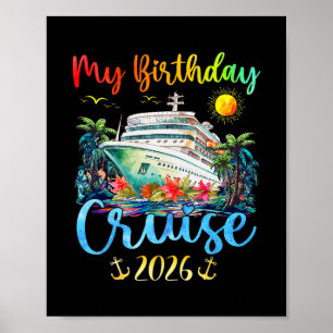 Affiche Fête d'anniversaire croisière festive 2026 Hommes