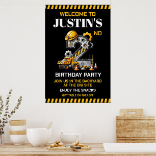 Affiche Fête d'anniversaire de construction 2 ans