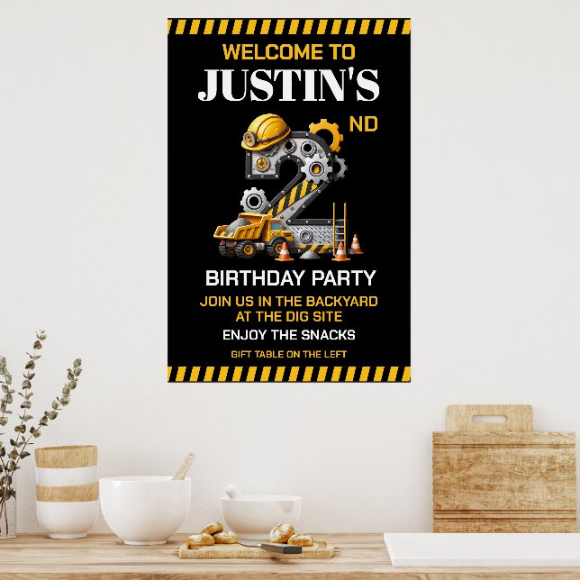 Affiche Fête d'anniversaire de construction 2 ans (Cuisine)