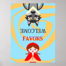 Fête d'anniversaire de fille au Petit Chaperon Rou