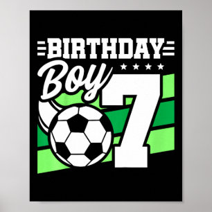 Affiche Fête d'anniversaire de football pour enfants - Gar