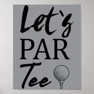 Affiche Fête d'anniversaire de golf Big Sis Hole In One Go