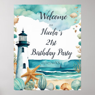 Affiche Fête d'anniversaire du phare nautique