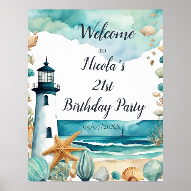Affiche Fête d'anniversaire du phare nautique (Devant)