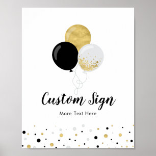 Affiche Fête d'anniversaire personnalisée pour enfants ave