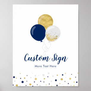 Affiche Fête d'anniversaire personnalisée pour enfants ave