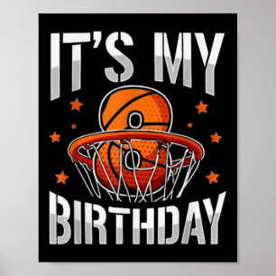 Affiche Fête d'anniversaire Sketll 8 ans