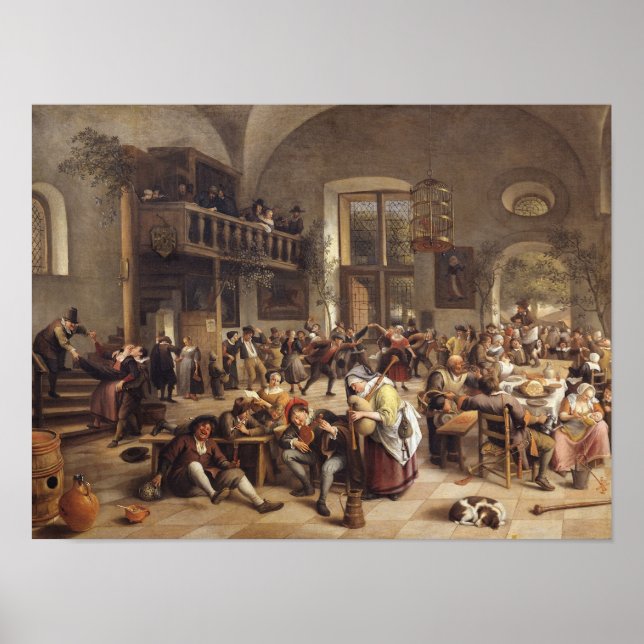 Affiche Fête dans une auberge (Devant)