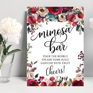 Affiche Fête de Baby Shower au bar Mimosa