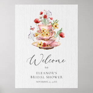 Affiche Fête de bienvenue pour une Baby Shower de mariage 