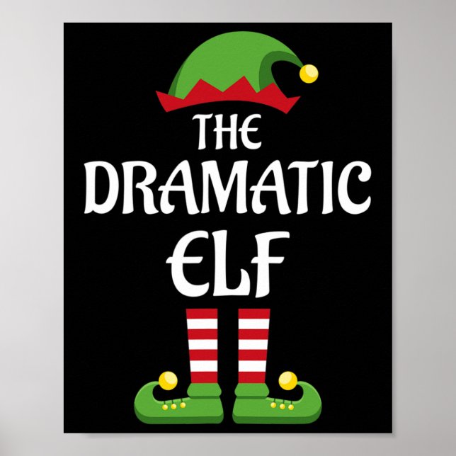 Affiche Fête de famille des elfes dramatique Noël (Devant)