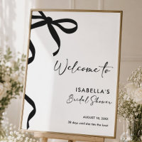 Fête de Fiançailles Black Bow Elle Attache le Nœud