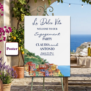 Affiche Fête de fiançailles sur la Riviera italienne Bienv