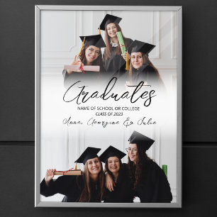 Affiche Fête de fin d'études des amis Collage Photo Modern
