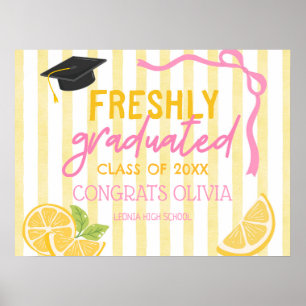 Affiche Fête de fin d'études Limonade Fraîchement Diplômé