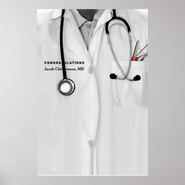 Affiche Fête de fin d'études Médicale (Devant)