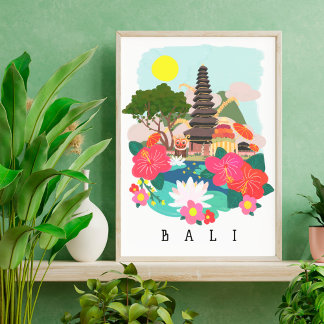 Affiche Fête de Galungan à Bali