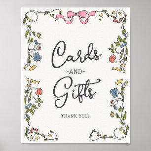 Affiche Fête de Jardin Whimsical Cartes et cadeaux floraux