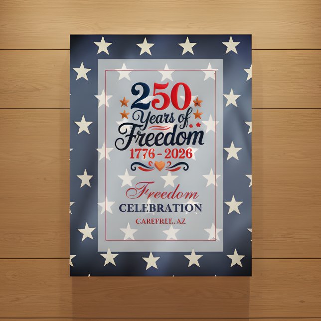 Affiche Fête de la liberté du 250e anniversaire (Créateur téléchargé)