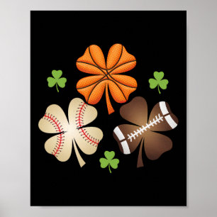 Affiche Fête de la Saint-Patrick Shamrock Croquis Vendre G